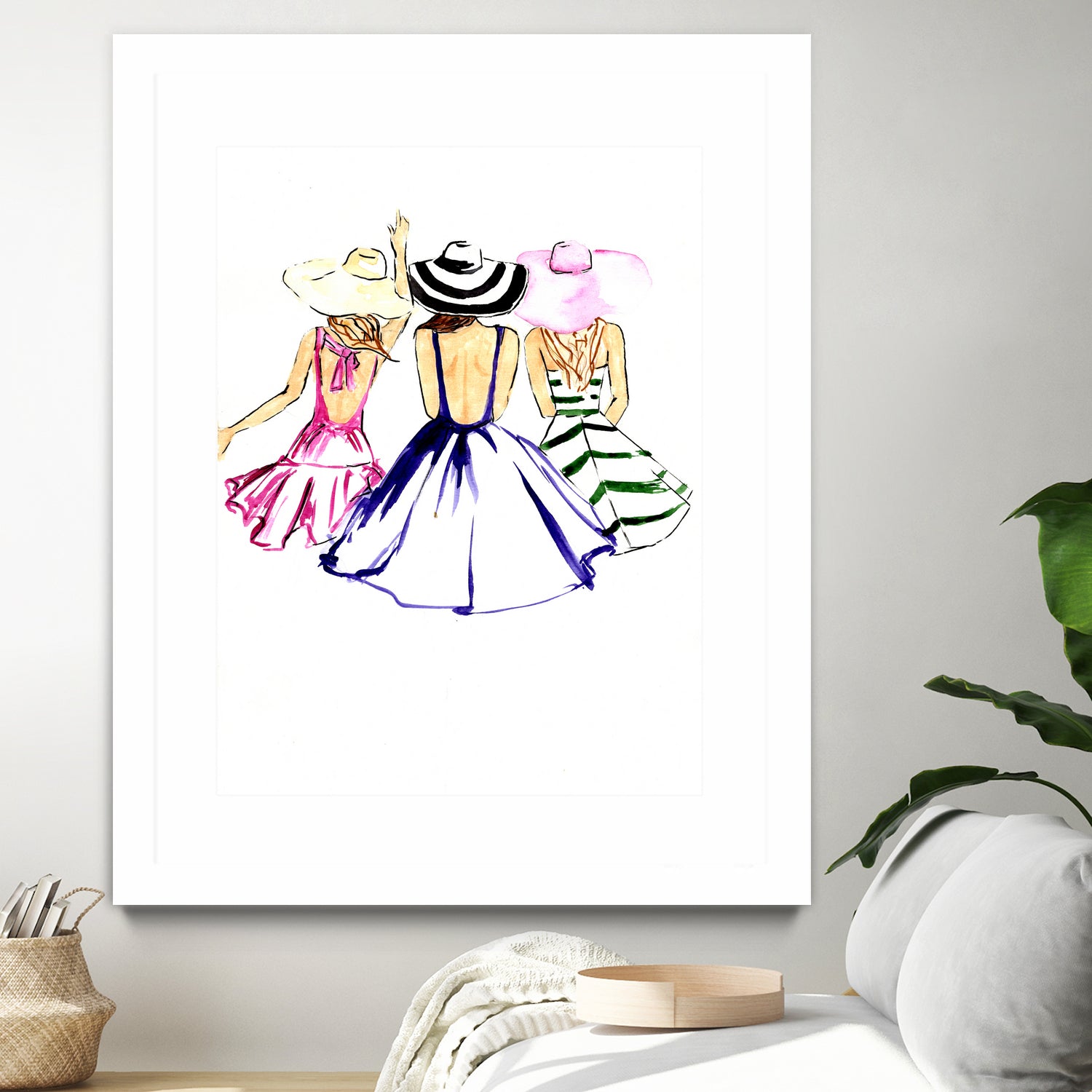 SISTERS by Tatiana Vlasko on GIANT ART - fuchsia digital painting