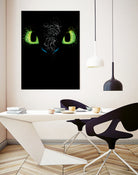 The eyes of the dragon by Antonio Camarena on GIANT ART - black digital painting