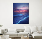 Starry waves by Hussam Eissa on GIANT ART - pink digital painting