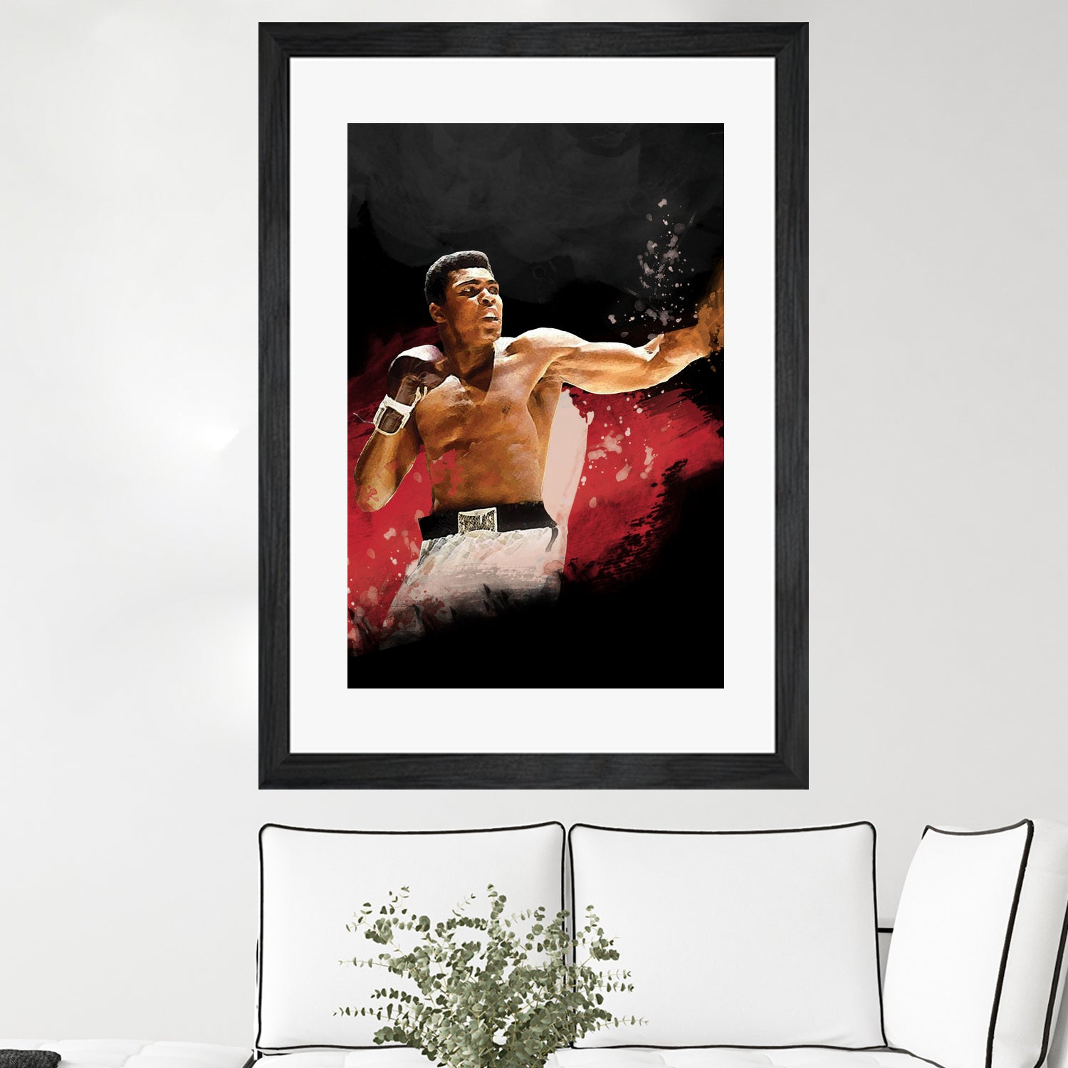 Muhammad Ali by Urvashi Suraiya on GIANT ART - red digital painting