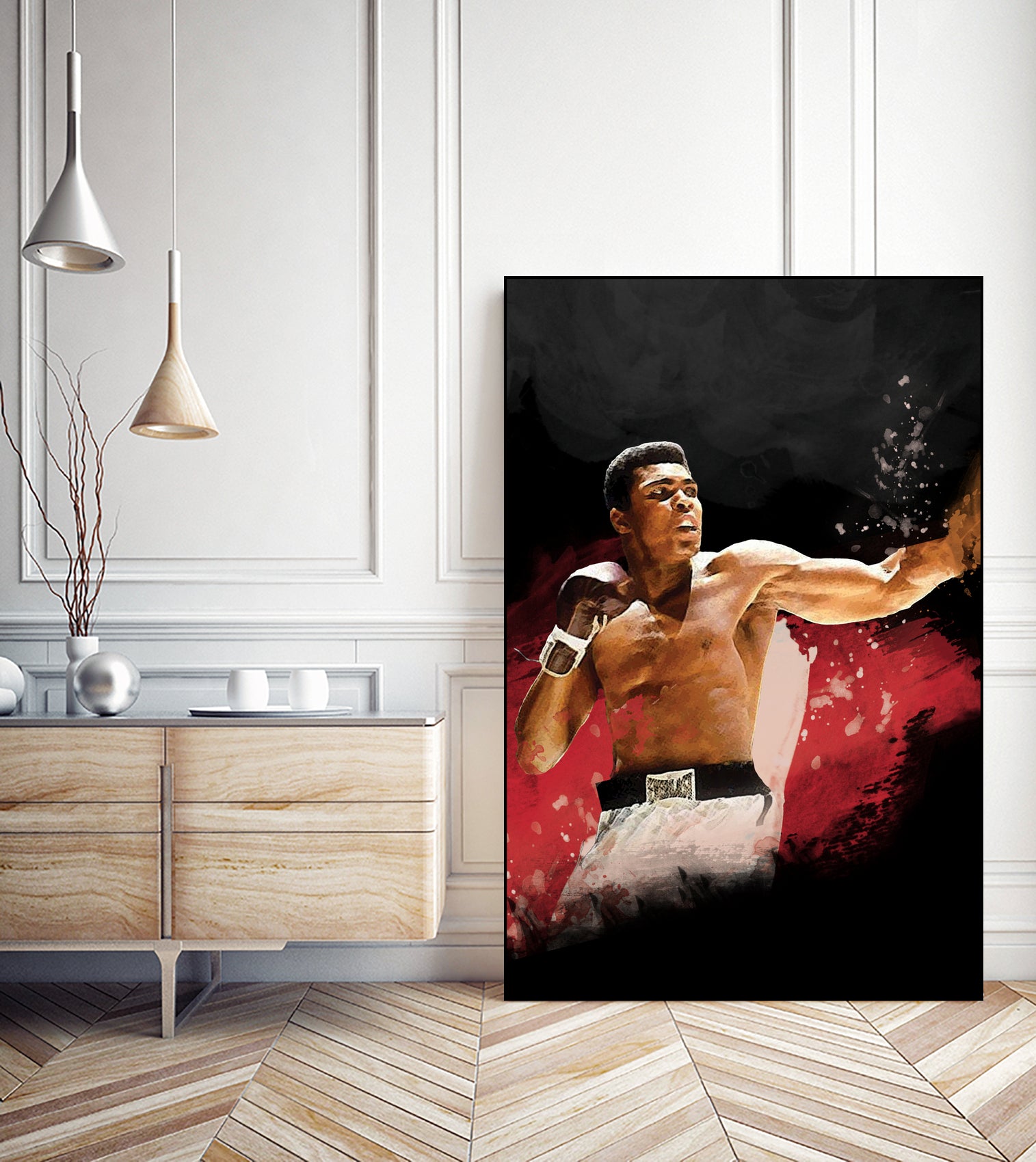 Muhammad Ali by Urvashi Suraiya on GIANT ART - red digital painting