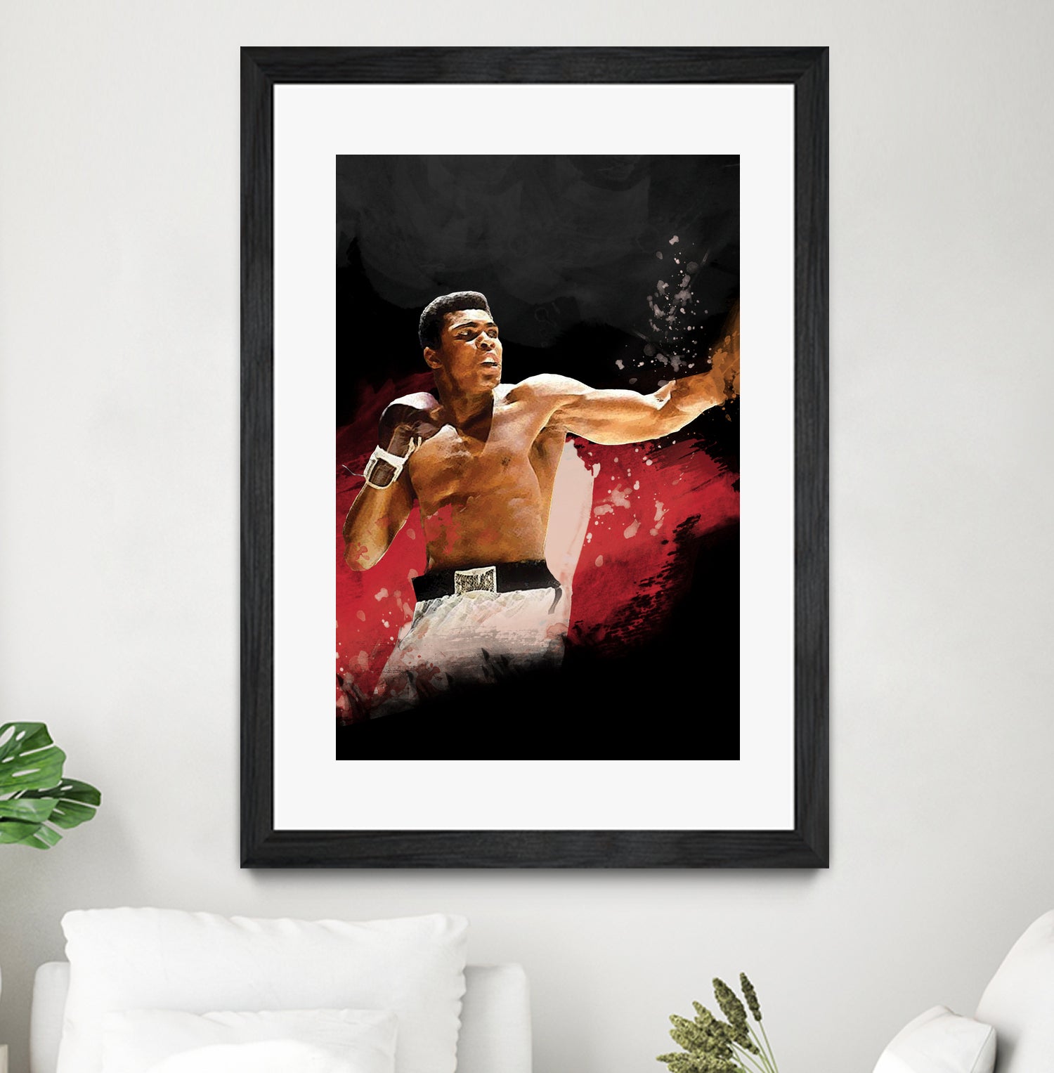 Muhammad Ali by Urvashi Suraiya on GIANT ART - red digital painting