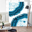 Blue Agate Glitter Glam #1 #gem #decor #art by Anita & Bella Jantz on GIANT ART - blue photo illustration