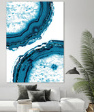 Blue Agate Glitter Glam #1 #gem #decor #art by Anita & Bella Jantz on GIANT ART - blue photo illustration