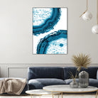 Blue Agate Glitter Glam #1 #gem #decor #art by Anita & Bella Jantz on GIANT ART - blue photo illustration