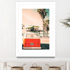 California Surf Mini Van by Jennifer Colomb on GIANT ART - orange photo illustration