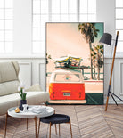 California Surf Mini Van by Jennifer Colomb on GIANT ART - orange photo illustration