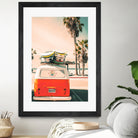 California Surf Mini Van by Jennifer Colomb on GIANT ART - orange photo illustration