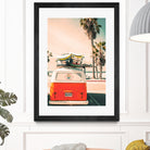 California Surf Mini Van by Jennifer Colomb on GIANT ART - orange photo illustration