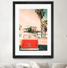 California Surf Mini Van by Jennifer Colomb on GIANT ART - orange photo illustration