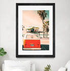 California Surf Mini Van by Jennifer Colomb on GIANT ART - orange photo illustration