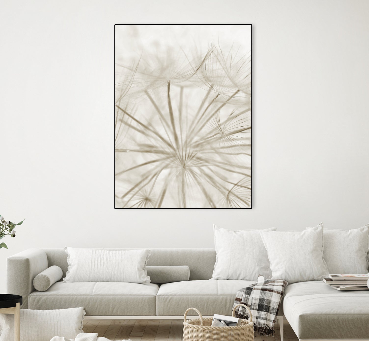 Dandelion Neutral Close-up by IOANNA PAPANIKOLAOU on GIANT ART - brown photo illustration