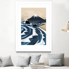 Breaking the waves by Sjoerd Piepenbrink on GIANT ART - blue digital painting