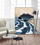 Breaking the waves by Sjoerd Piepenbrink on GIANT ART - blue digital painting