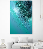 Aqua Blue OCEAN Glitter #1 #shiny #decor #art by Anita & Bella Jantz on GIANT ART - blue photo manipulation