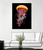 Jellyfish World by David Loblaw on GIANT ART - blue photo illustration