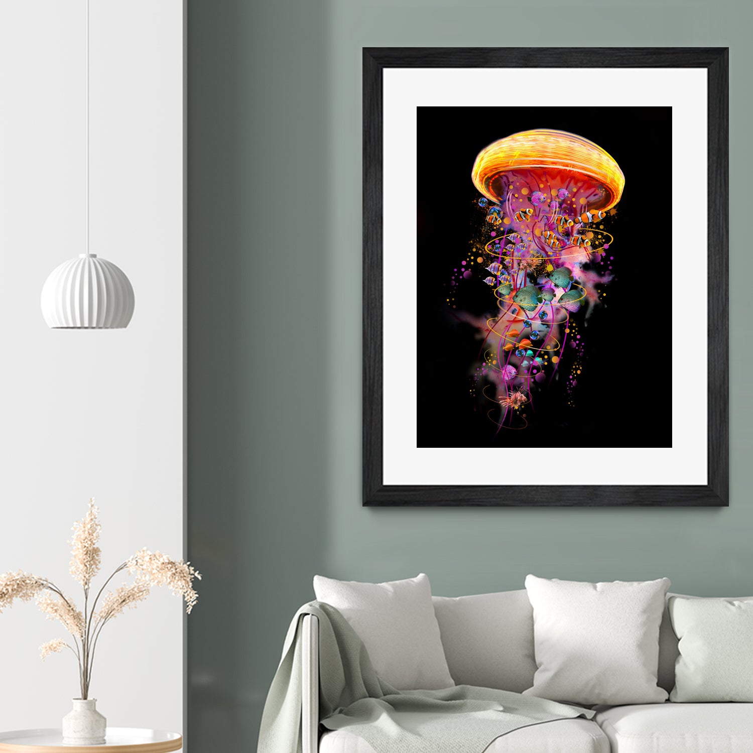 Jellyfish World by David Loblaw on GIANT ART - blue photo illustration