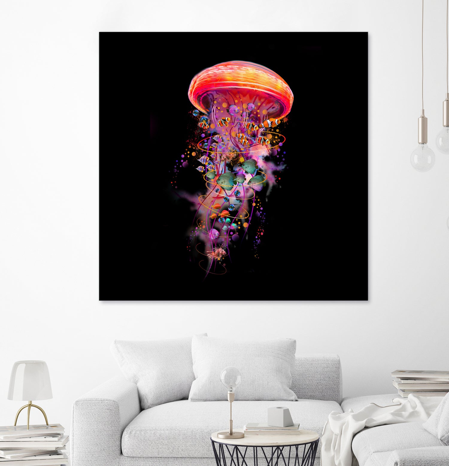 Jellyfish World by David Loblaw on GIANT ART - blue photo illustration