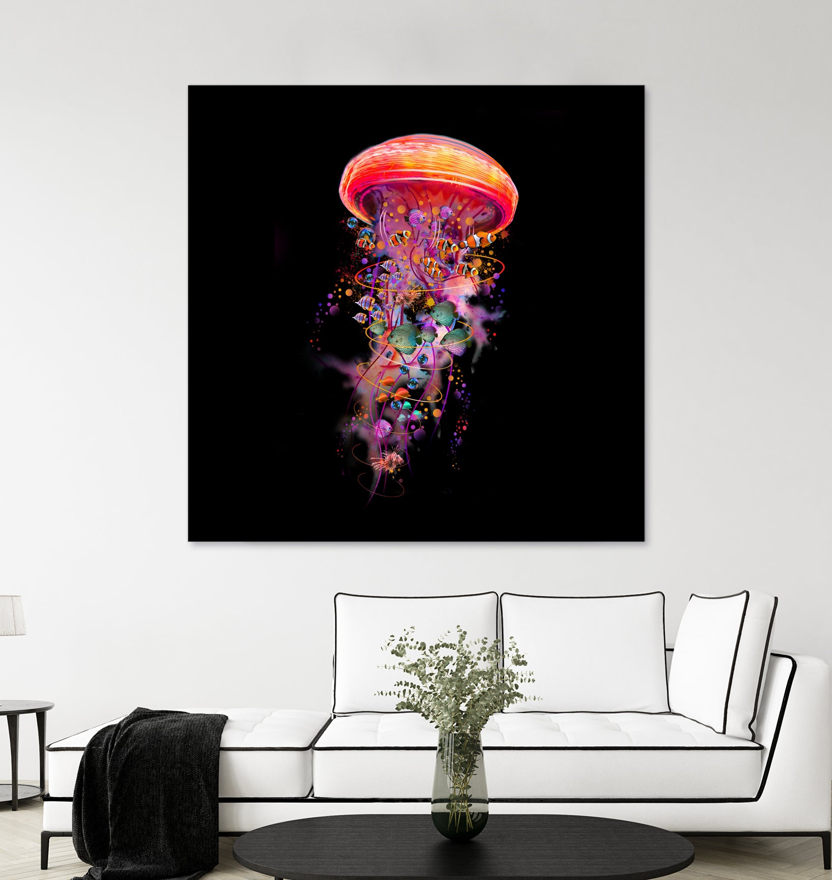 Jellyfish World by David Loblaw on GIANT ART - blue photo illustration