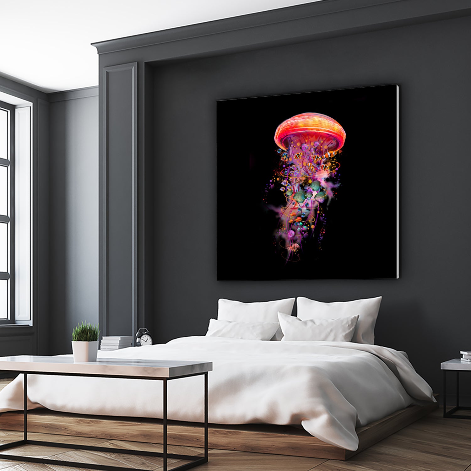 Jellyfish World by David Loblaw on GIANT ART - blue photo illustration