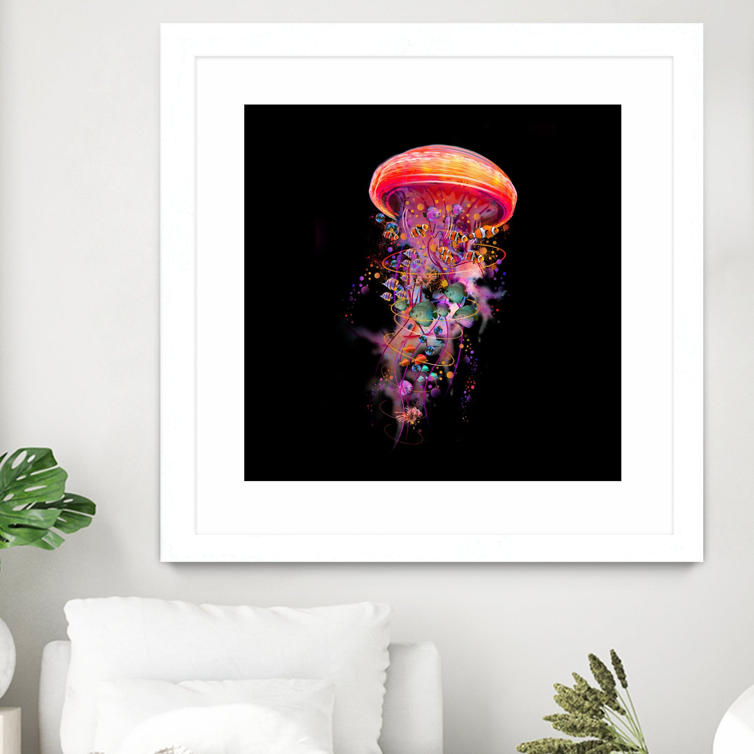 Jellyfish World by David Loblaw on GIANT ART - blue photo illustration