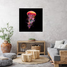 Jellyfish World by David Loblaw on GIANT ART - blue photo illustration