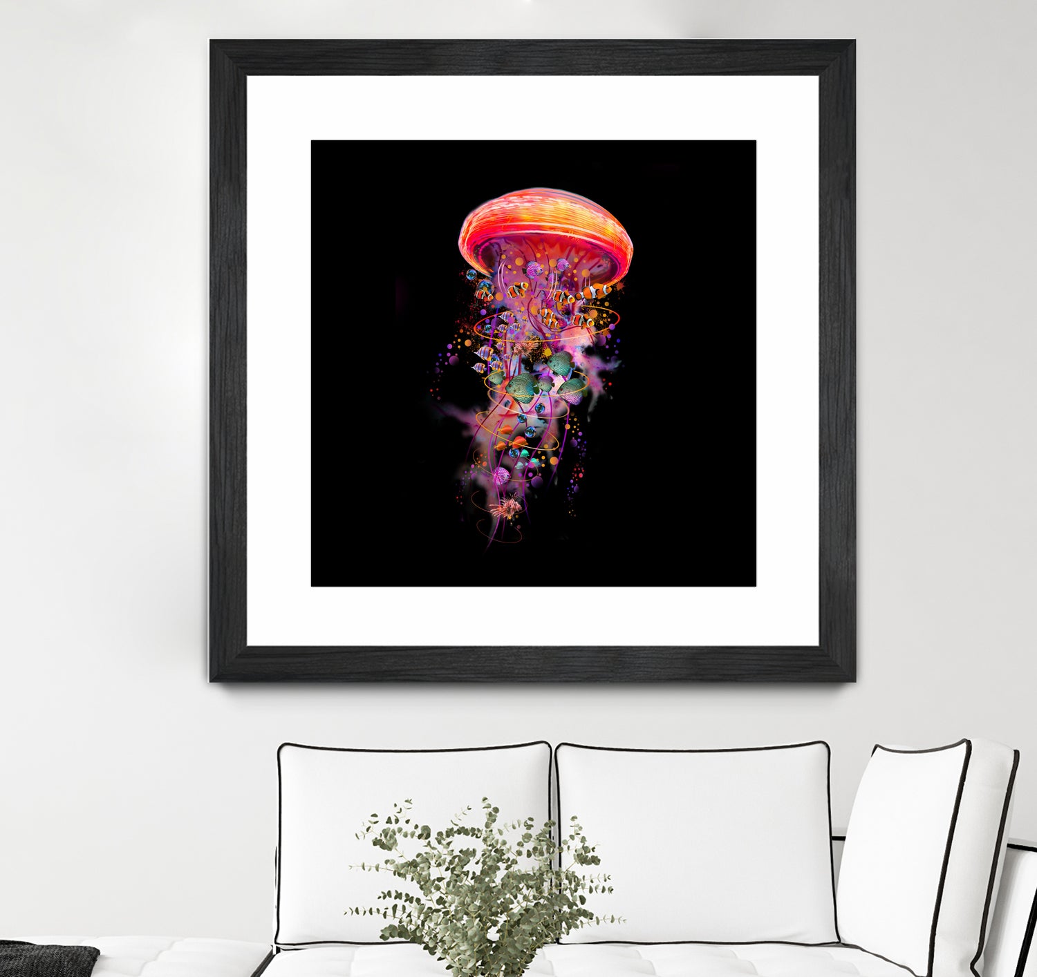 Jellyfish World by David Loblaw on GIANT ART - blue photo illustration