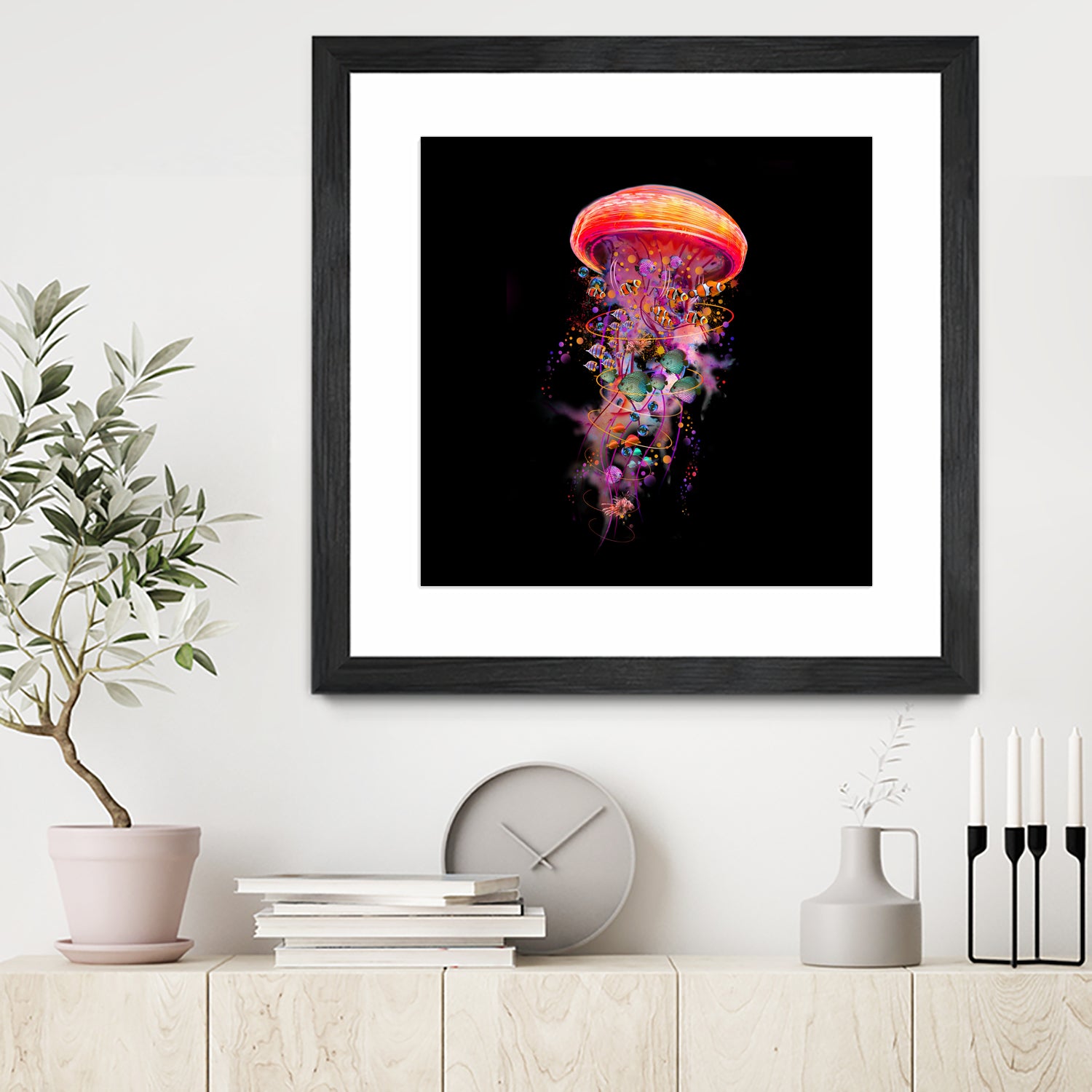 Jellyfish World by David Loblaw on GIANT ART - blue photo illustration