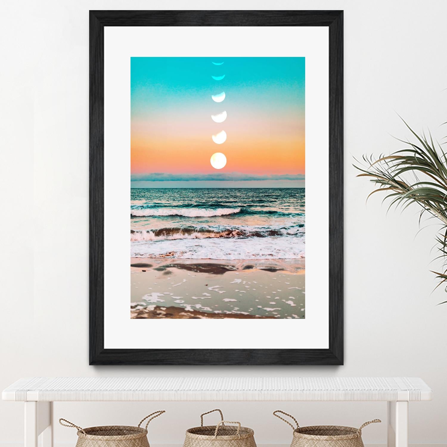 Beach Moon by 83  Oranges on GIANT ART - orange digital beach