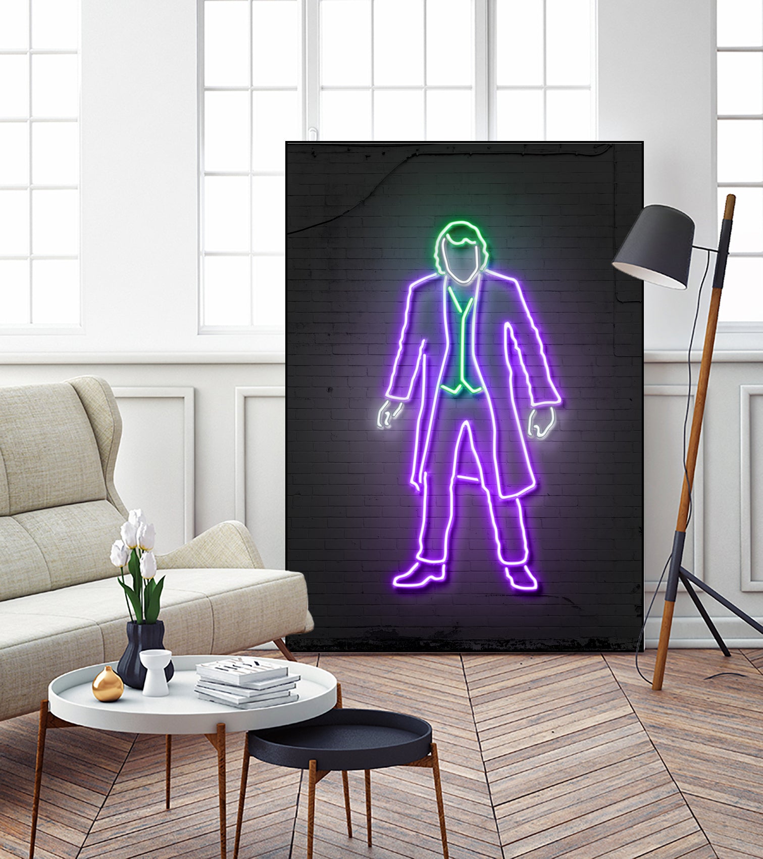 Joker neon by Octavian Mielu on GIANT ART