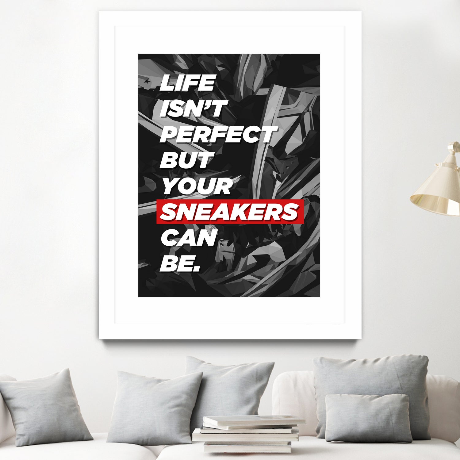 sneakers addict quotes by Artnesia on GIANT ART