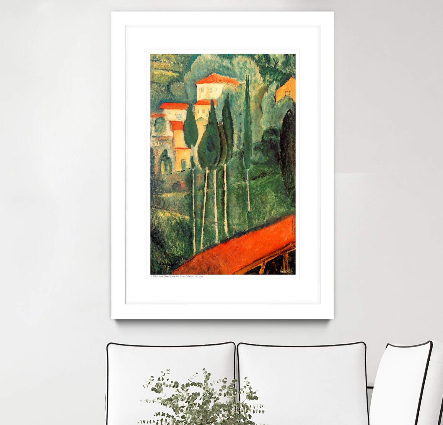 Landscape Southern France by Amedeo Modigliani on GIANT ART - green master