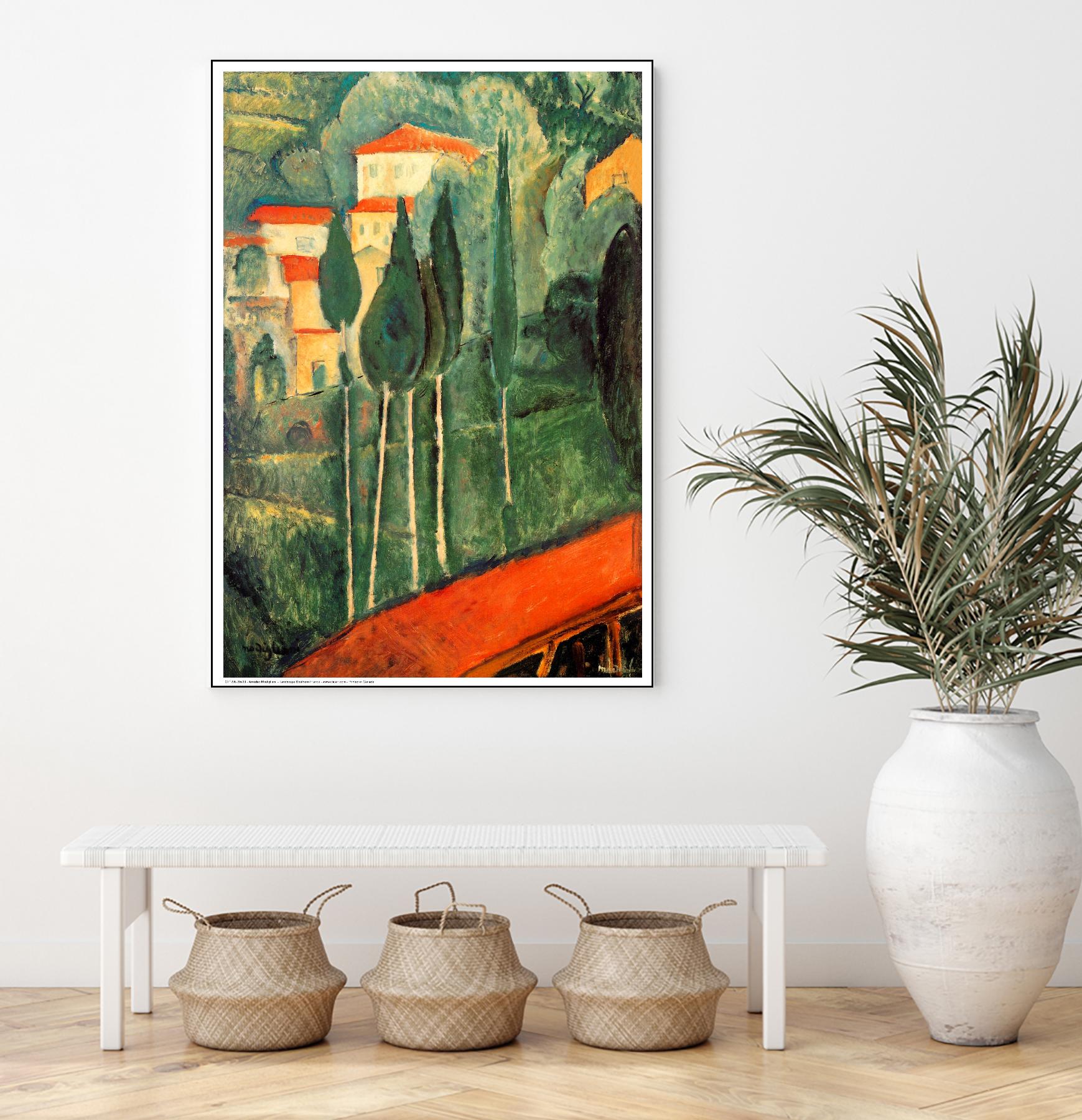 Landscape Southern France by Amedeo Modigliani on GIANT ART - green master