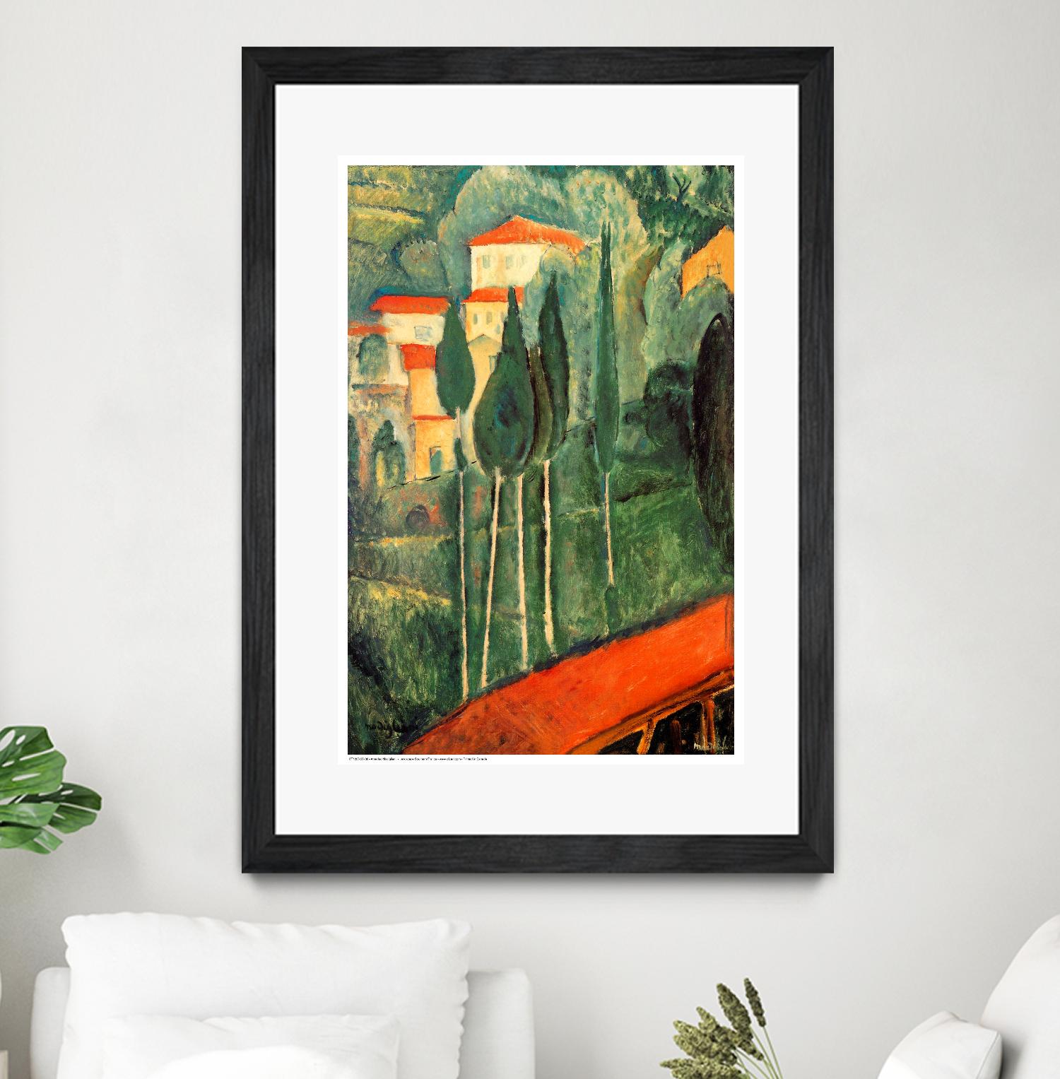 Landscape Southern France by Amedeo Modigliani on GIANT ART - green master