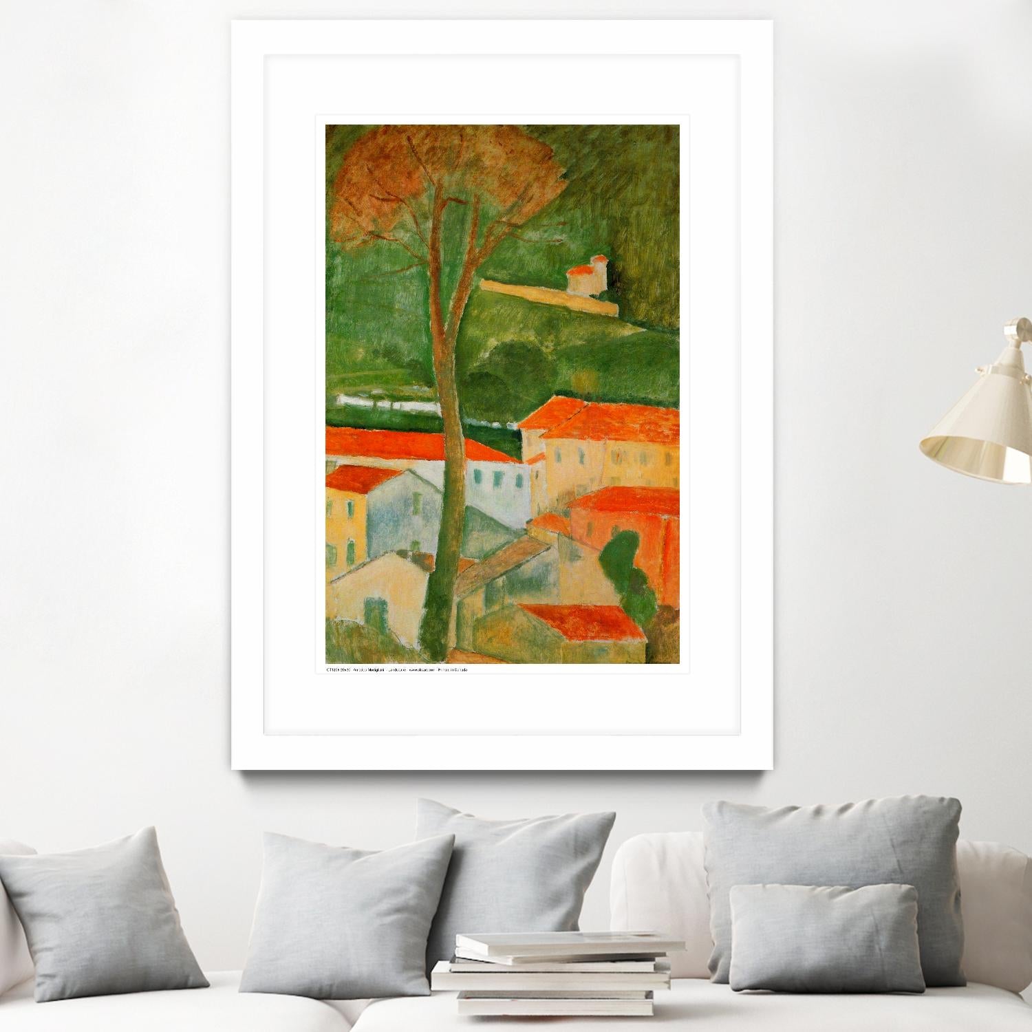 Landscape by Amedeo Modigliani on GIANT ART - green master