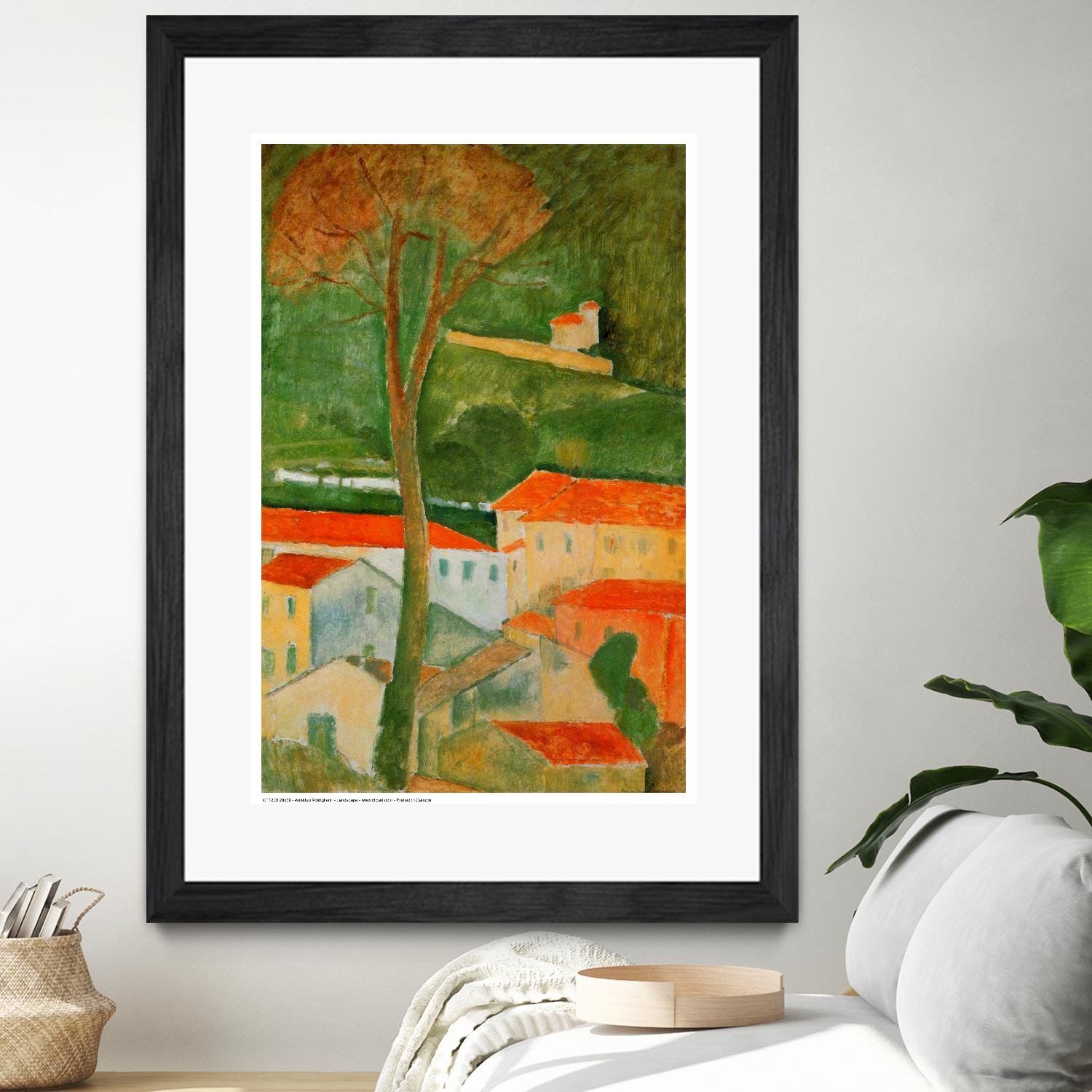 Landscape by Amedeo Modigliani on GIANT ART - green master