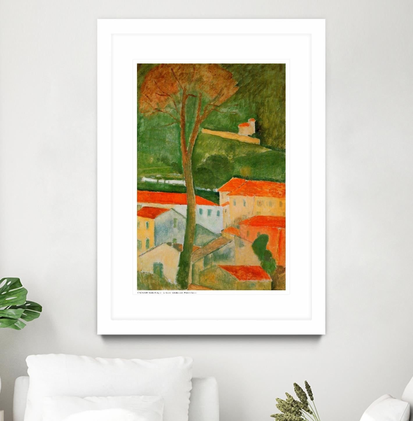 Landscape by Amedeo Modigliani on GIANT ART - green master