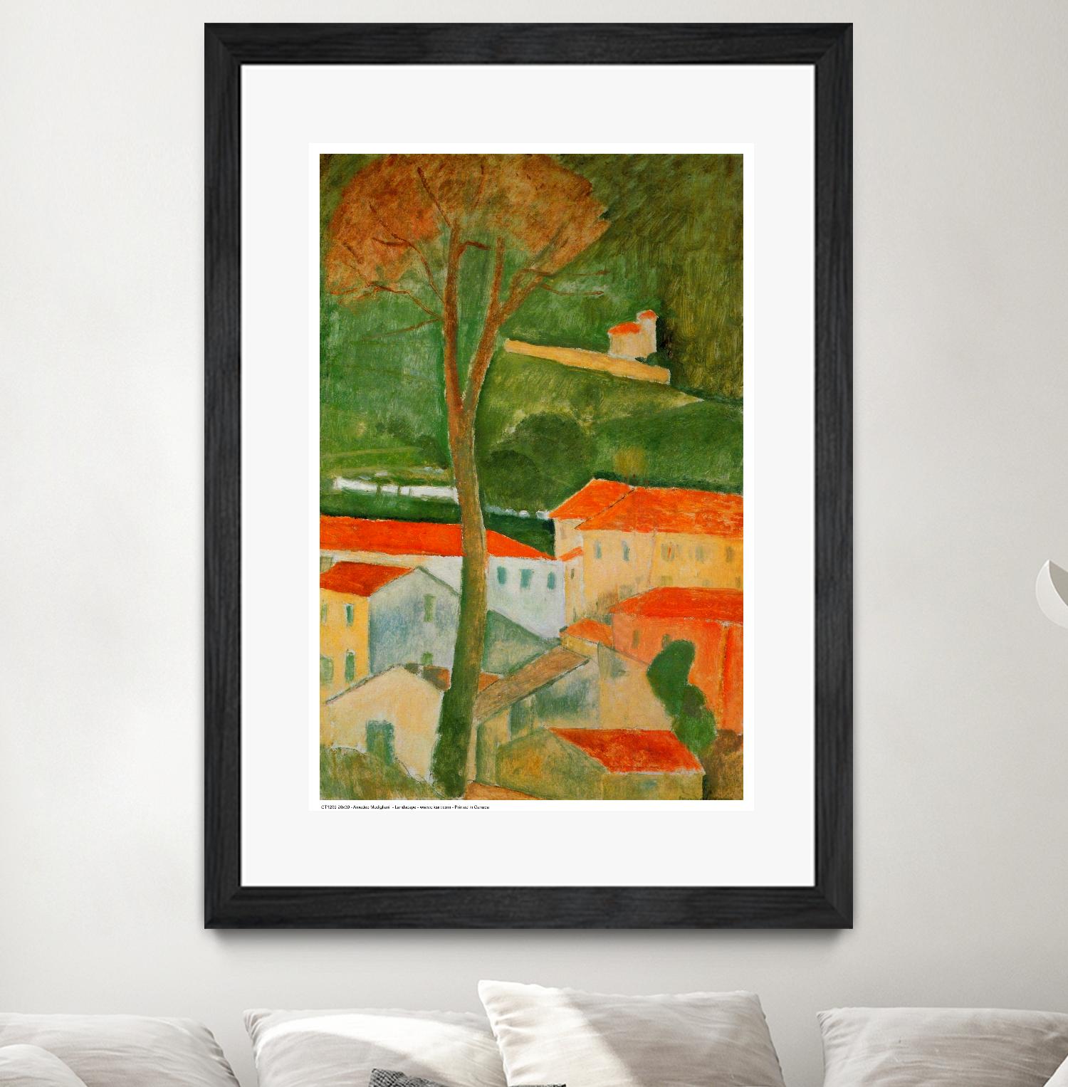 Landscape by Amedeo Modigliani on GIANT ART - green master