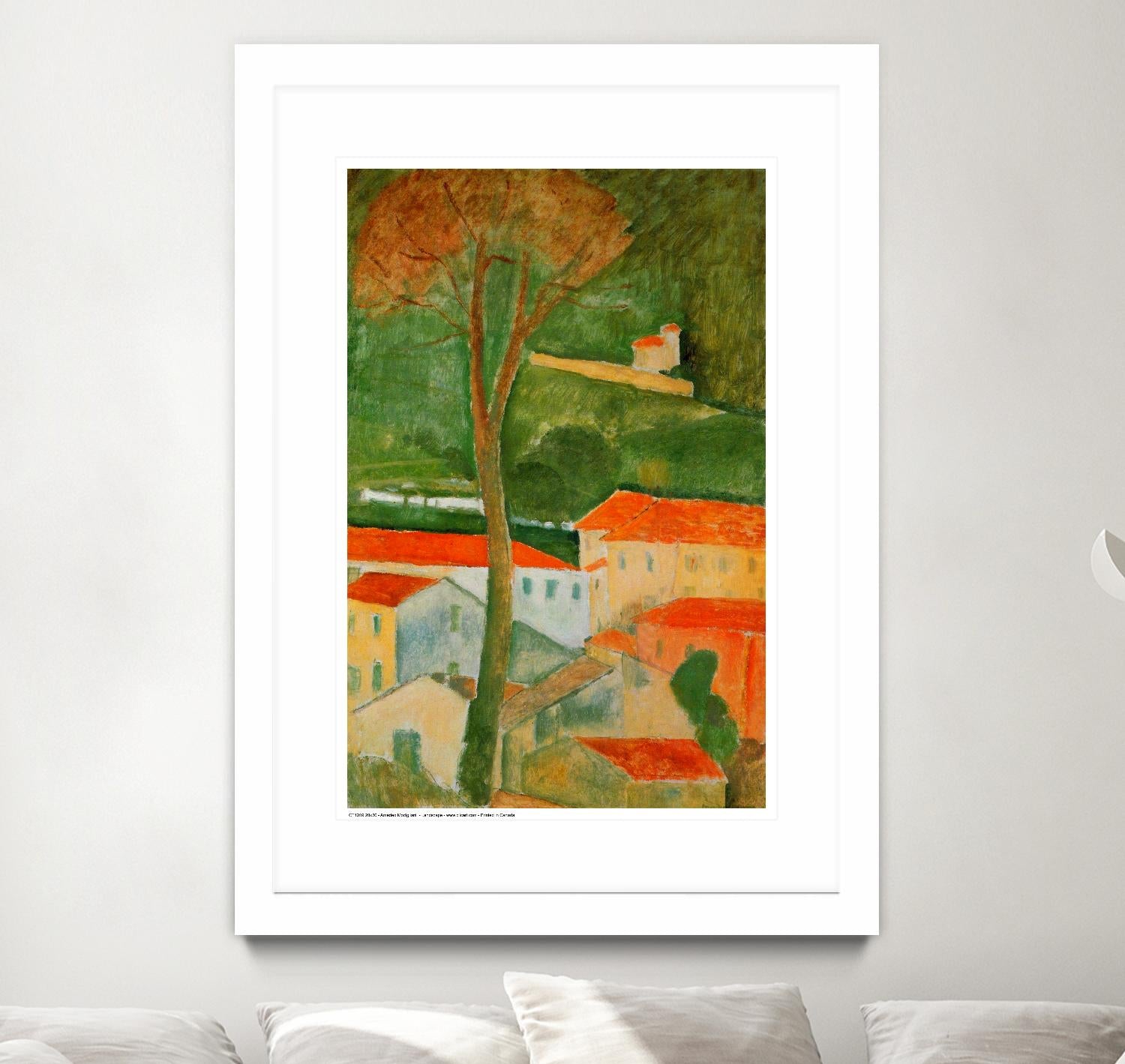 Landscape by Amedeo Modigliani on GIANT ART - green master