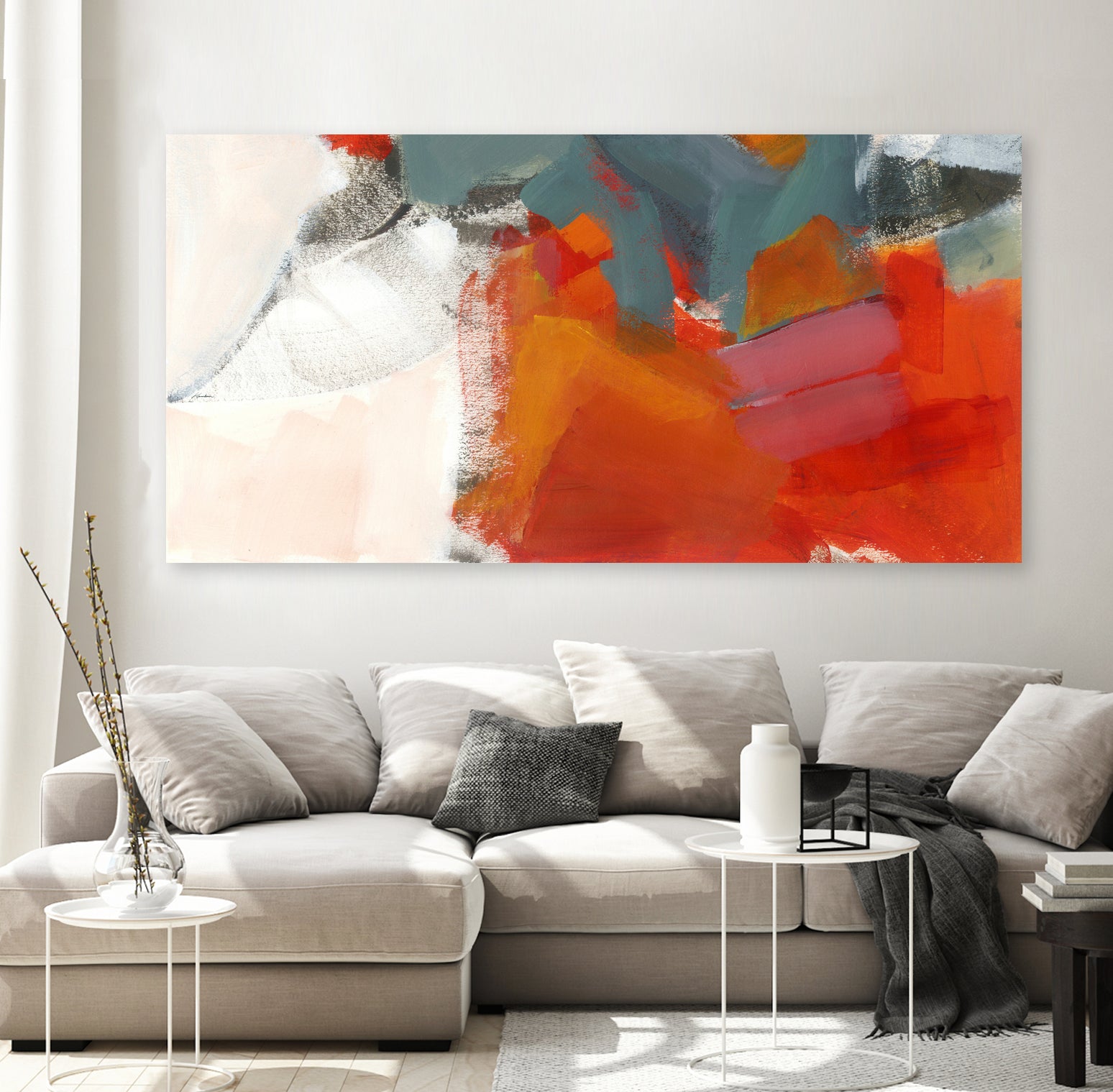 Abstraction 4 by Diane Lambin on GIANT ART - red abstract artiste québécois