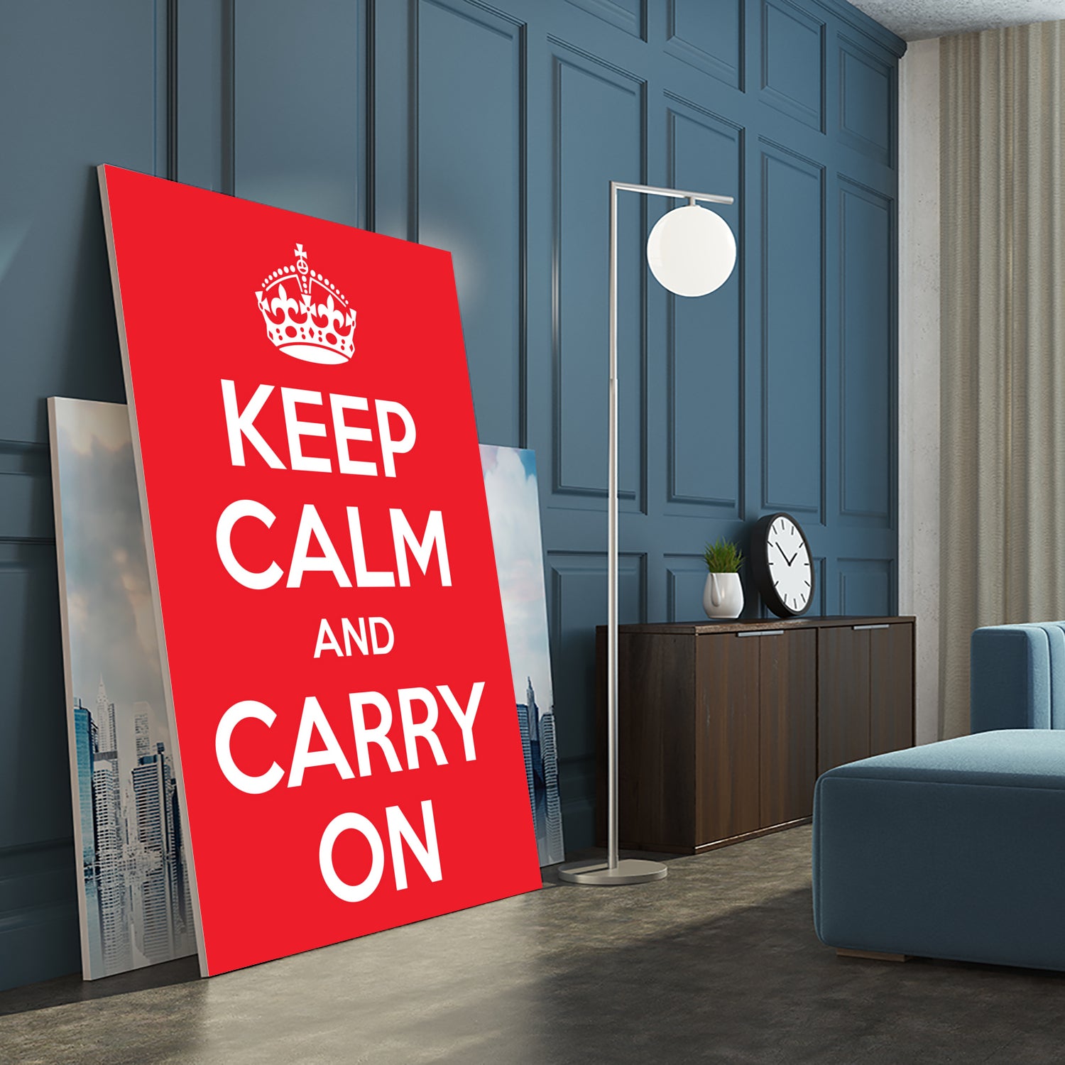 Keep Calm and Carry On by M Studio on GIANT ART - motivation