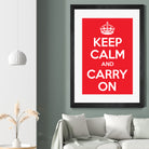 Keep Calm and Carry On by M Studio on GIANT ART - motivation