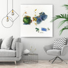 Pomme et papillon by Diane Lambin on GIANT ART - green abstract papillon