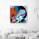 I-Would-Gladly-Listen by Clarie Desjardins on GIANT ART - red abstract framed canvas