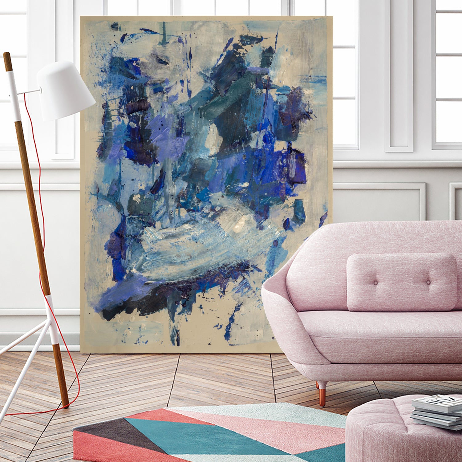 Breathe in the Ocean by Janet London on GIANT ART - blue abstract