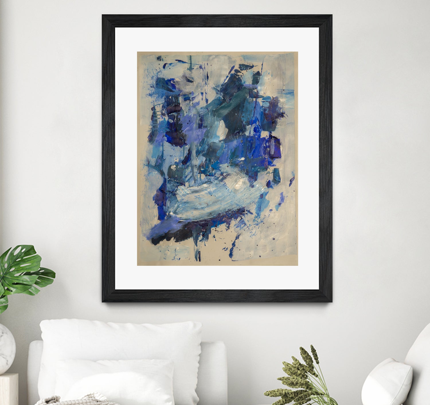 Breathe in the Ocean by Janet London on GIANT ART - blue abstract