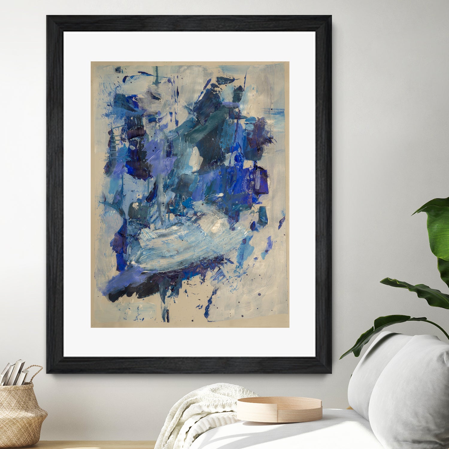 Breathe in the Ocean by Janet London on GIANT ART - blue abstract