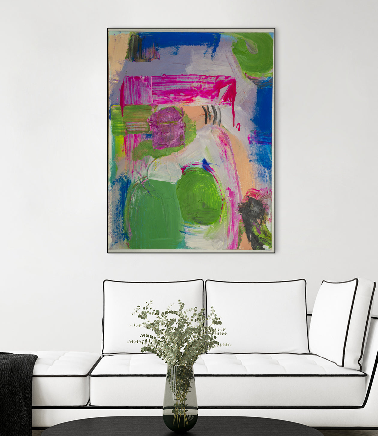 Spring is Sprung by Janet London on GIANT ART - pink abstract