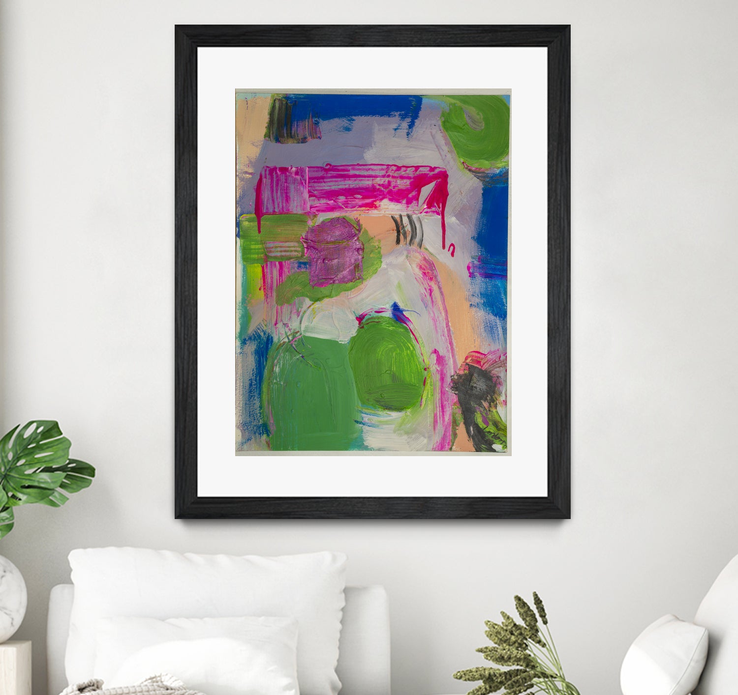 Spring is Sprung by Janet London on GIANT ART - pink abstract