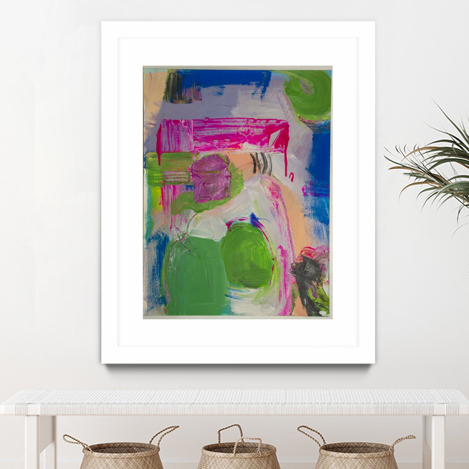 Spring is Sprung by Janet London on GIANT ART - pink abstract